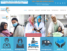 Tablet Screenshot of angelsofmedicalcare.com
